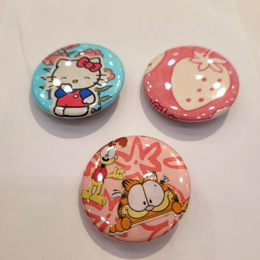 Cute cat badges hello kitty garfield badges